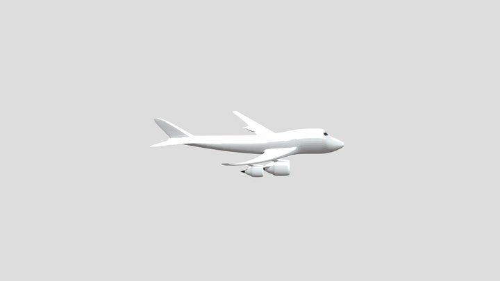 Free Boeing 747 Replica (Low-Poly / Basic Model) 3D Model