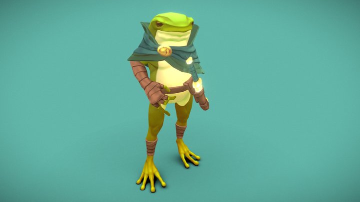 Toad The Frog Rogue 3D Model
