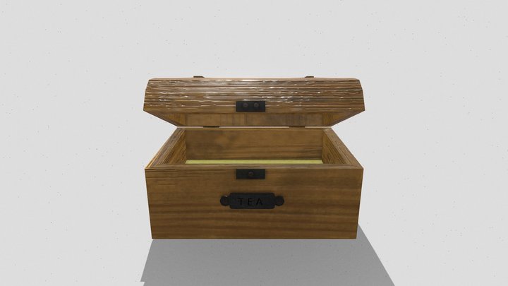 Empty Tea Chest 3D Model