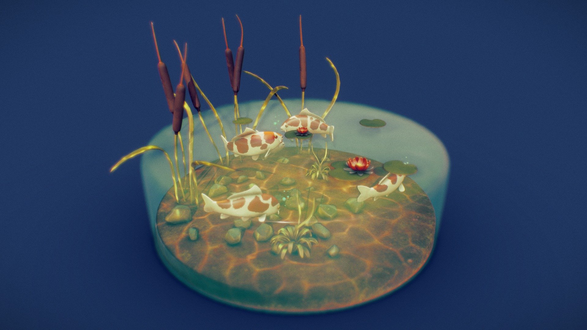 Fish & Reeds - 3D model by Zhed Titus (@ztitus) [79a446e] - Sketchfab