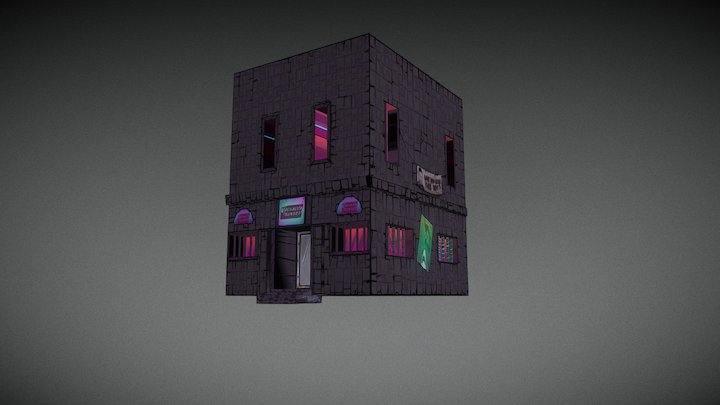 Building #2 - Project Neon - Path Games 3D Model