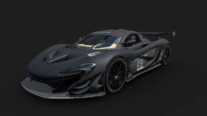 McLaren P1 GTR 3D Model