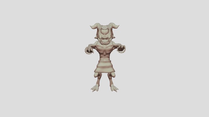 monstruo_poseT 3D Model