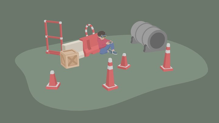 FPV Flight Practice 3D Model