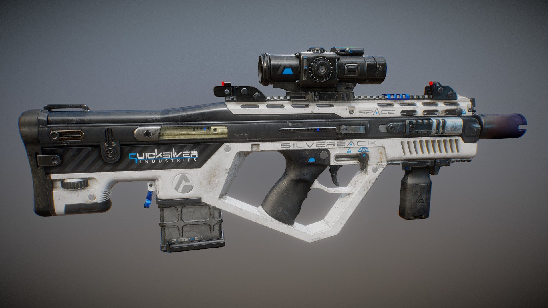 Battle Rifle - 3D model by bfg900 [79a7884] - Sketchfab