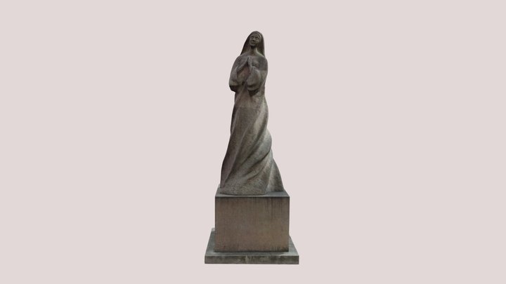 Statue of St Agnes of Bohemia 3D Model