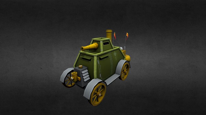 Steampunk Tank - Final 3D Model