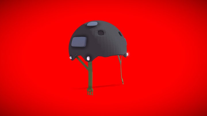 Skater Helmet 3D Model