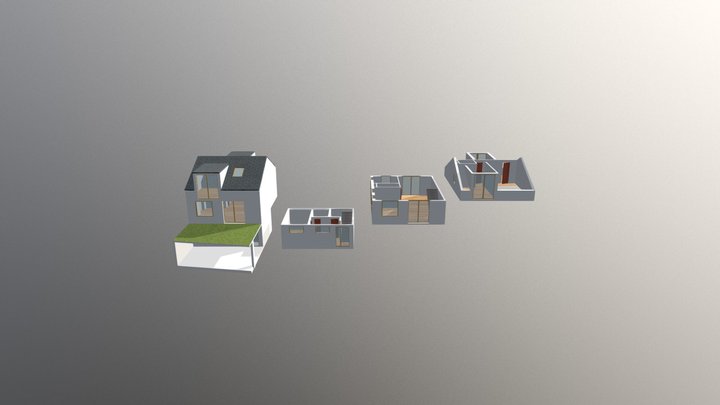House Type 1 Option 2 Variante C Variante C 3D Model
