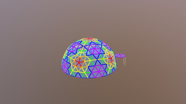 Rainbow Dome 3D Model