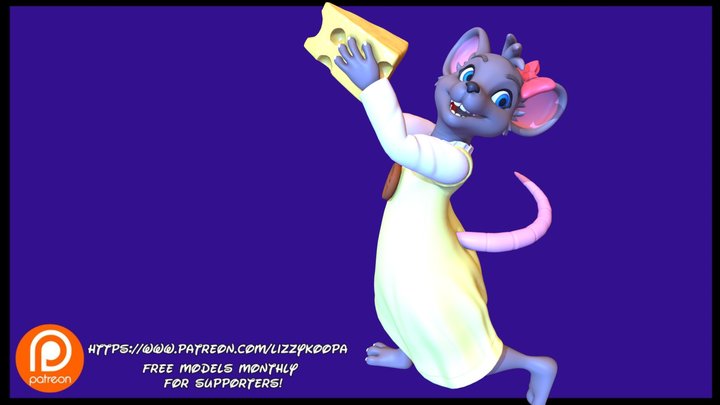 Mipsy the mouse! 3D Model