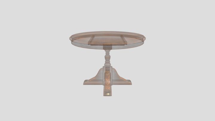 Mid 1900s Circular Dinner Table – Modèle 3D gratuit STL