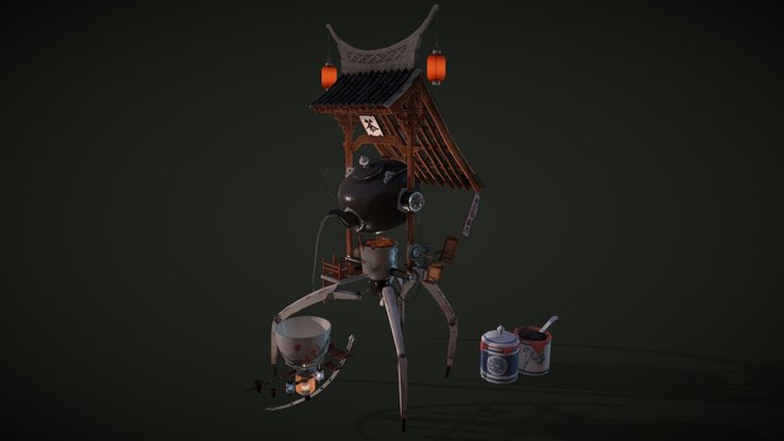 Tea Robot 3D Model
