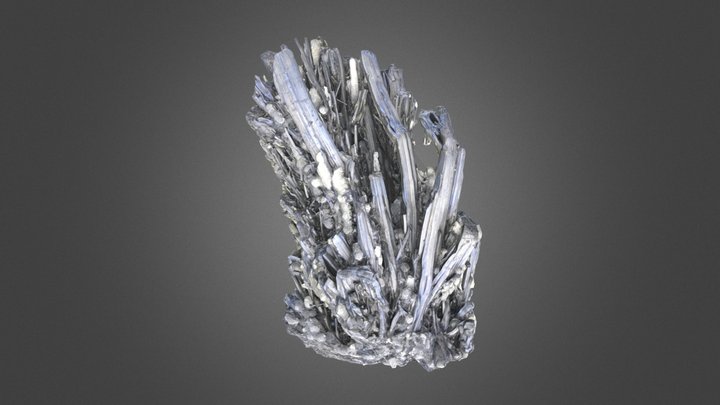 Stibnite (antimony) 3D Model