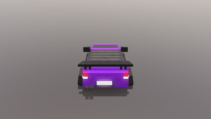 Low Poly Car 3D Model