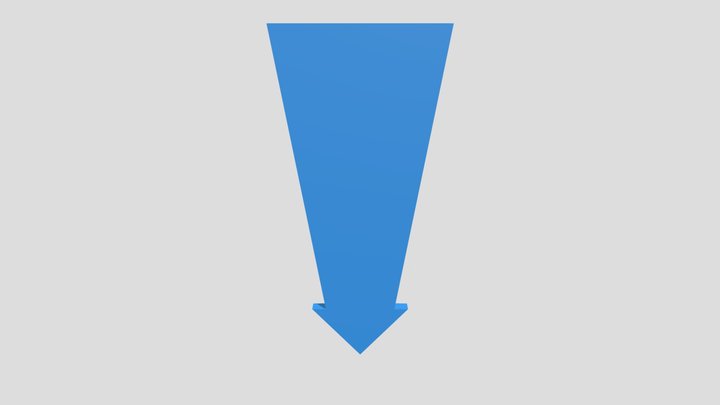 Chevron down 3D Model