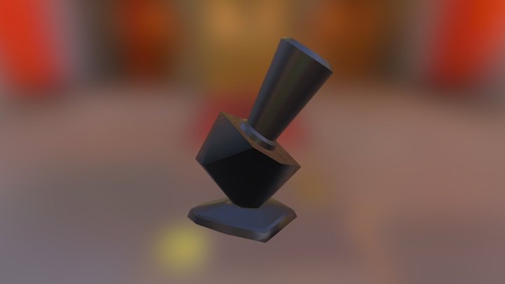 Confetti Cannon (Paint It Black Version) 3D Model