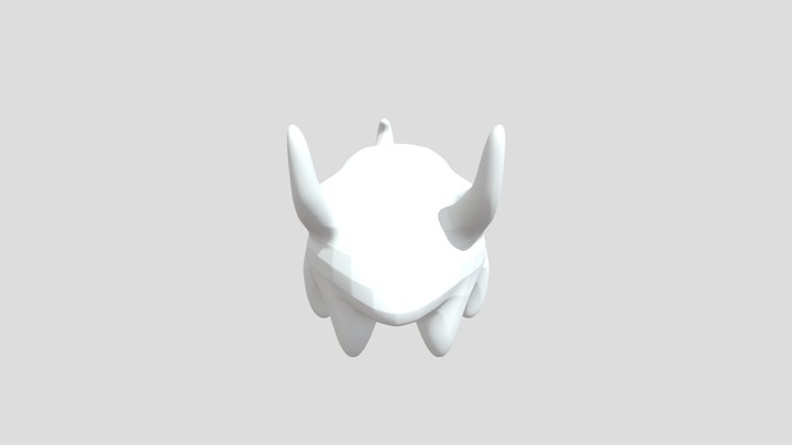 Cartoon bull with large fairy tail 3D Model