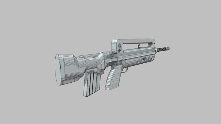 FAMAS GUN 3D MODEL BY MG BEATZ 3D Model
