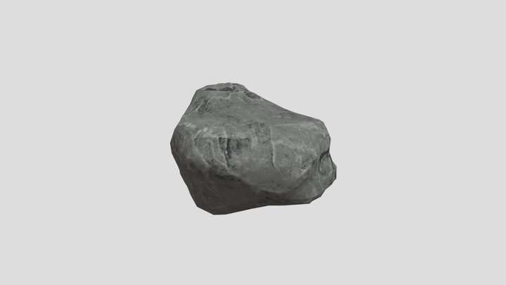 Stylized Rock 2 3D Model