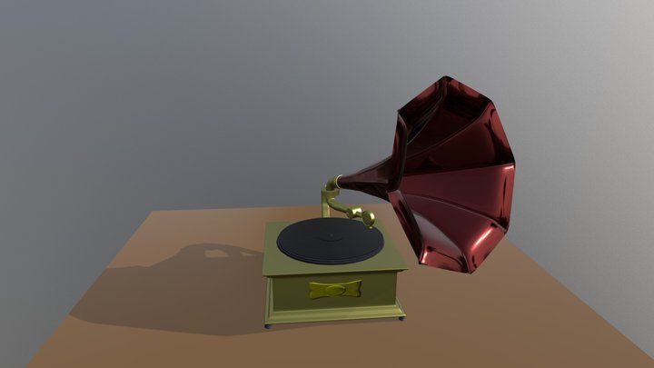 gramophone 3D Model