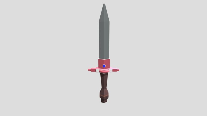 Adventure game sword 3D Model