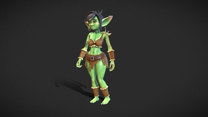 Goblin Girl | 3D Character | VRChat-Ready Avatar 3D Model