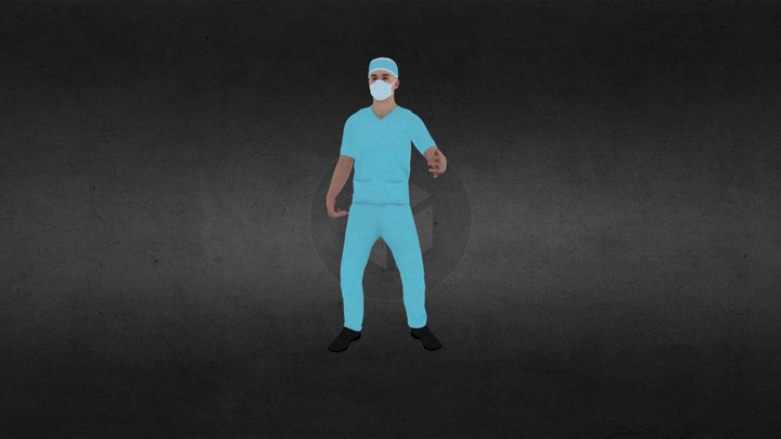 Operador sosteniendo 3D Model