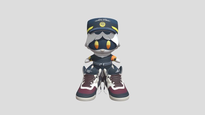 N with epic shoes 3D Model