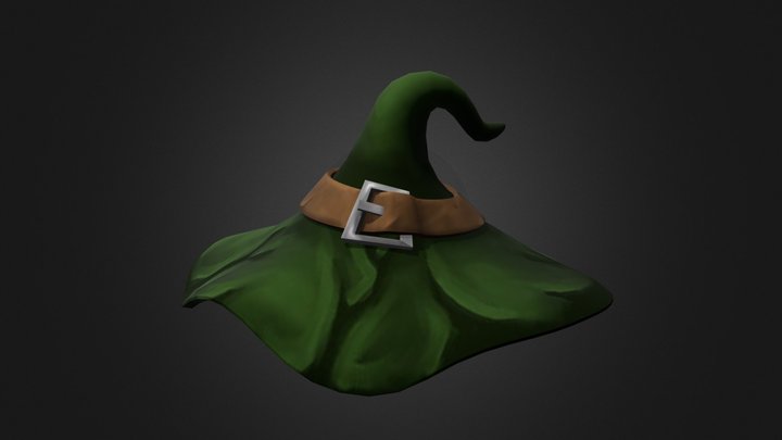 Stylized Witch Hat 3D Model