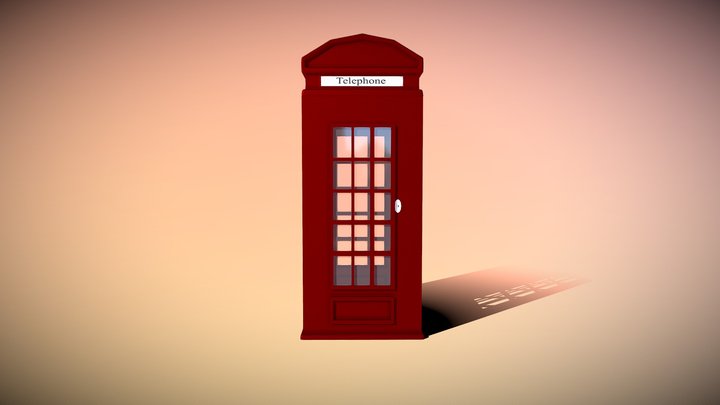 london phone booth 3D Model