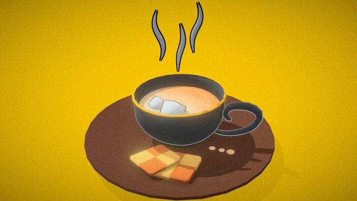 Tea Cup 3D Model