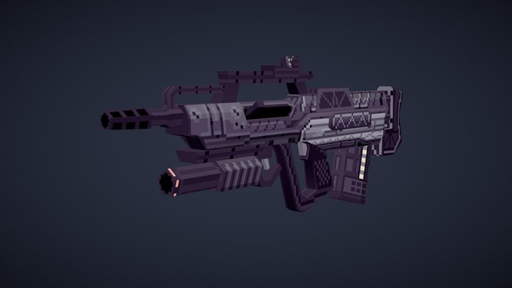 XR-3 Experimental Rifle 3D Model