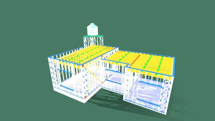 CE-016- Vivienda Procrear 3D 3D Model