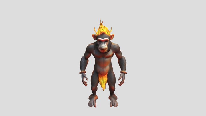 Fire Monkey 3D Model