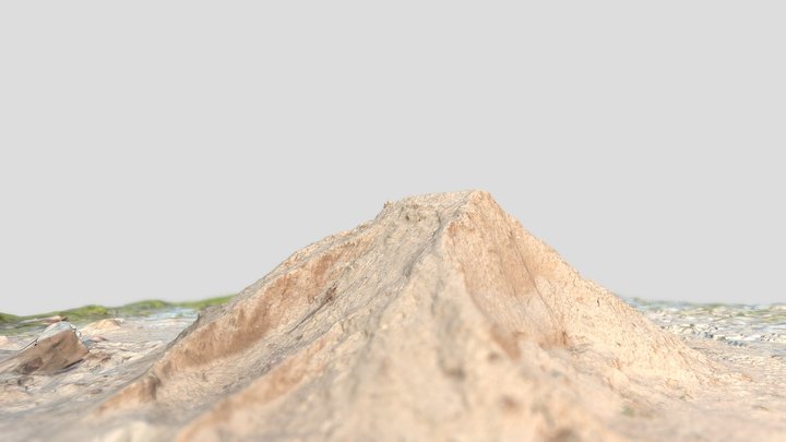 Sandpile textured 3D Model