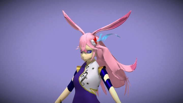 Cartoonish Anime-Style 3D Character – Free 3D Model STL