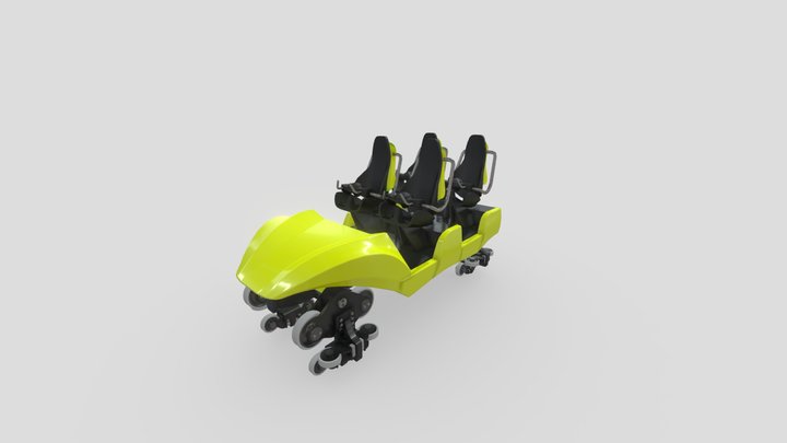 KexEdit LSM Rollercoaster Trains 3D Model