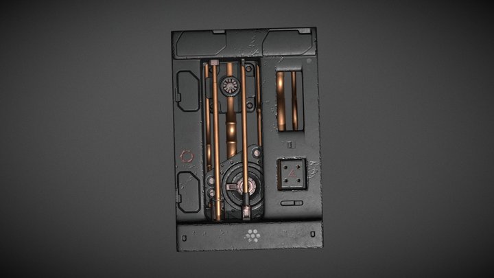 Sci-fi Panel 3D Model