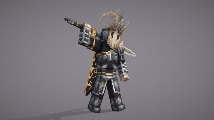 Bone knight | Minecraft model 3D Model