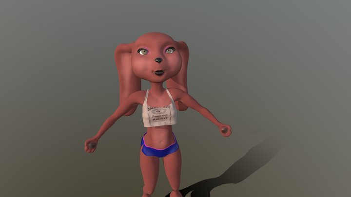 Gangsta Bunny Girl 3D Model
