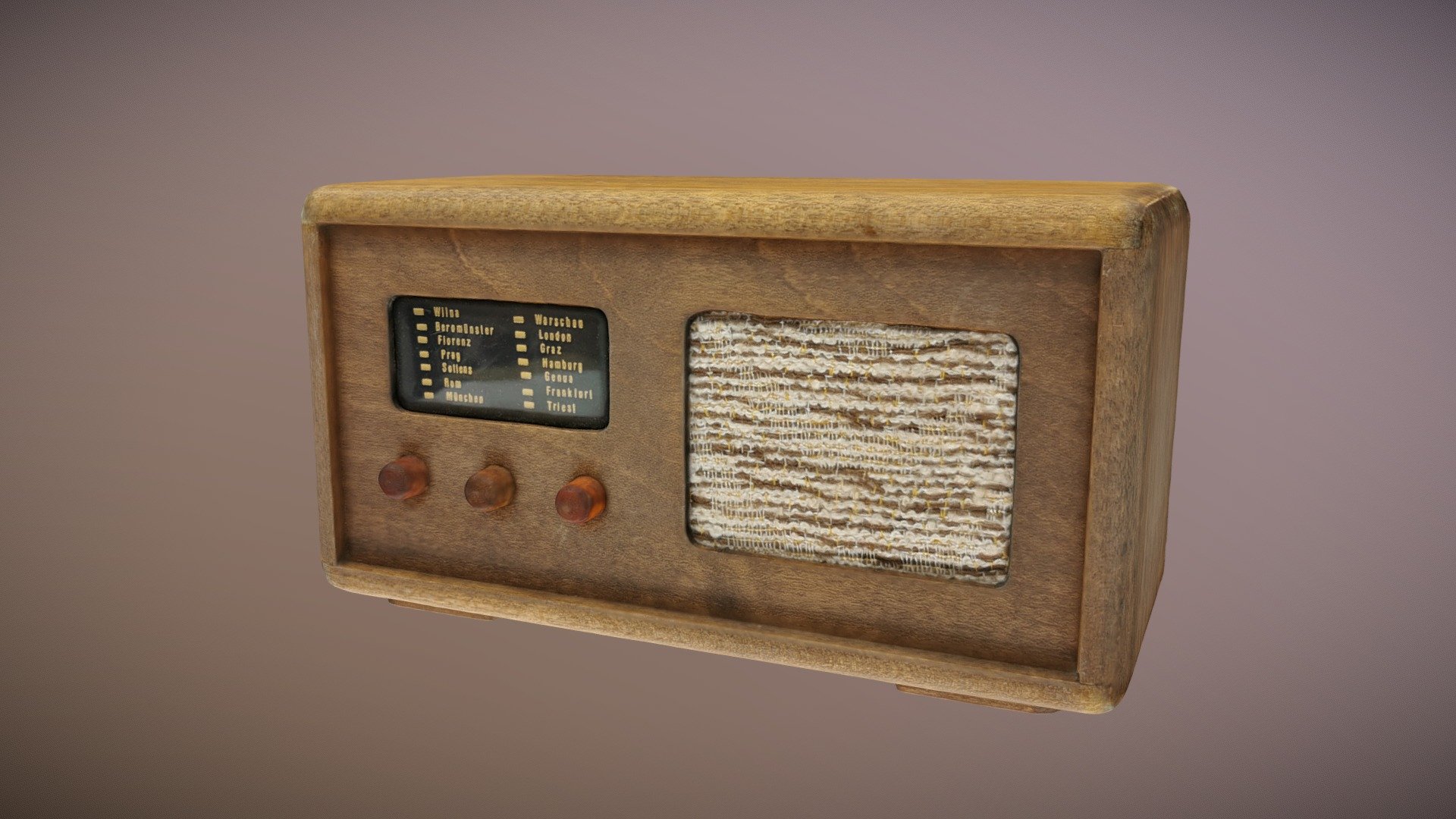Dollhouse radio 1930s