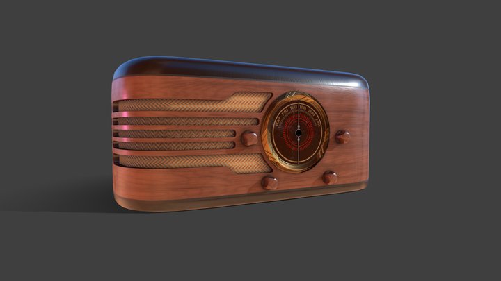 DeWald 1936 Radio 3D Model