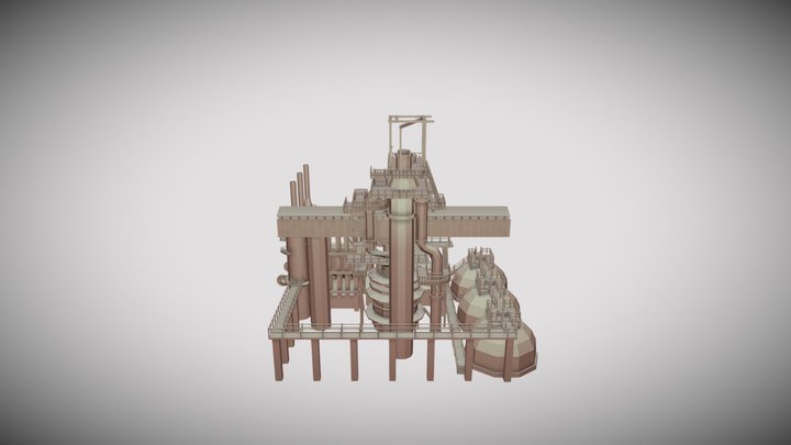 Factory 3d 3D Model