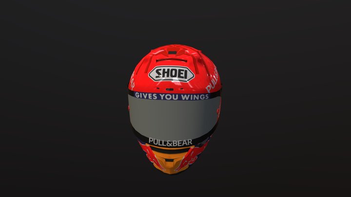 SHOEI X14 MARC93 3D Model