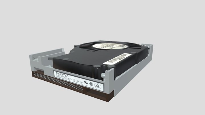 Micropolis 2210 Hard-Disk Drive 3D Model