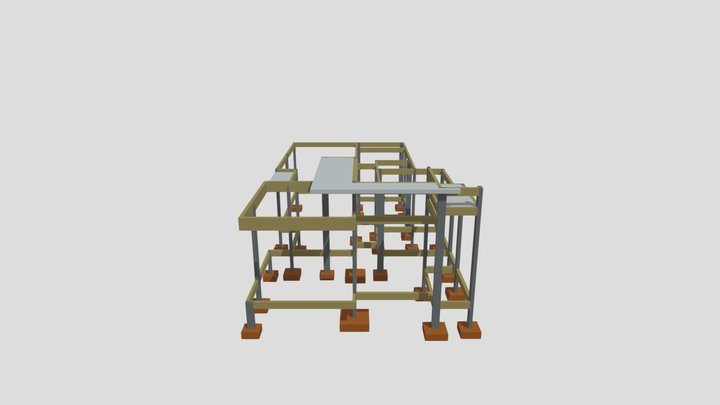 3D Estrutura 3D Model