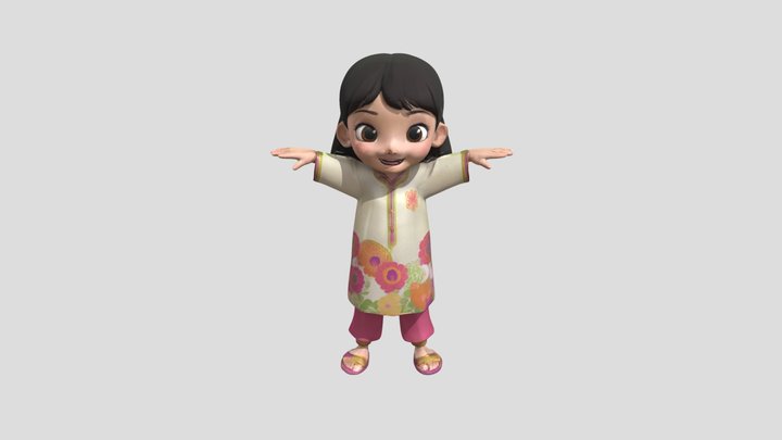 Budak Perempuan 2 3D Model