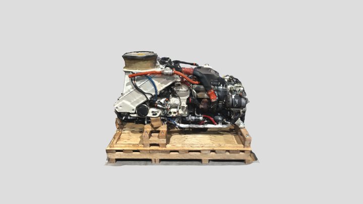 Marine Tank Engine - Detroit Diesel 6V53T 3D Model