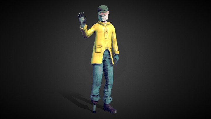 Fisherman 3D Model
